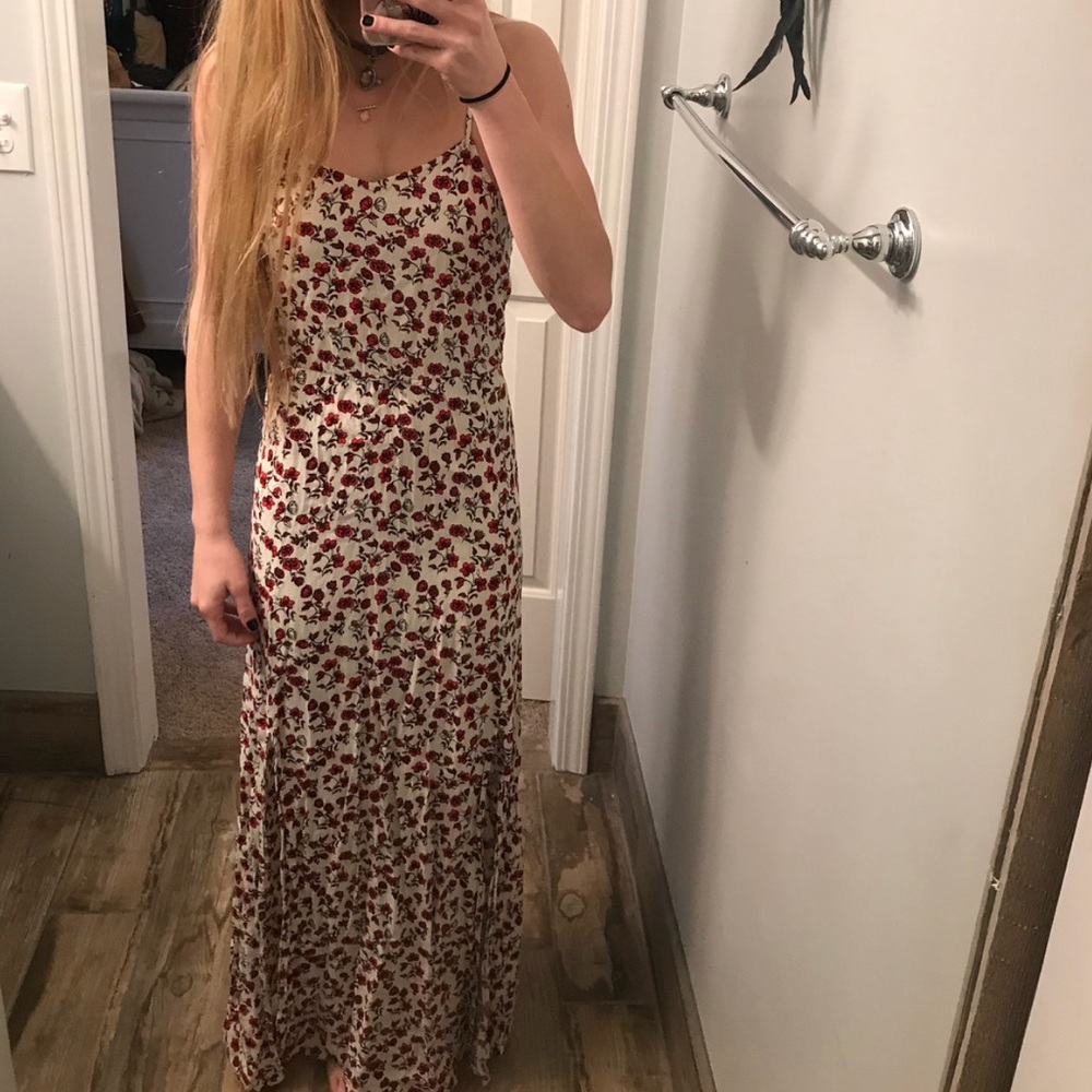 rose maxi dress
